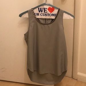 Kenneth Cole NY XS silver blouse